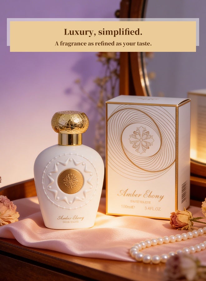 Amber Floral Fruity Perfume for Women 100ml, Long Lasting Eau de Toillets with Strawberry, Cherry & Jasmine Notes,Elegant Sweet Scent, Luxury Eau de Toillets for Her - Image 3